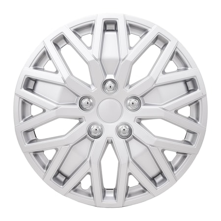 Coast2Coast WHEEL COVER, WC 10 U SPOKE, SILVER, 16, SET 4 105116S